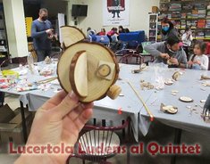 laboratorio di costruzione del giocattolo in legno al Quintet